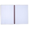 CASE OF 6 Black n' Red Twin Wirebound Notebook, Poly