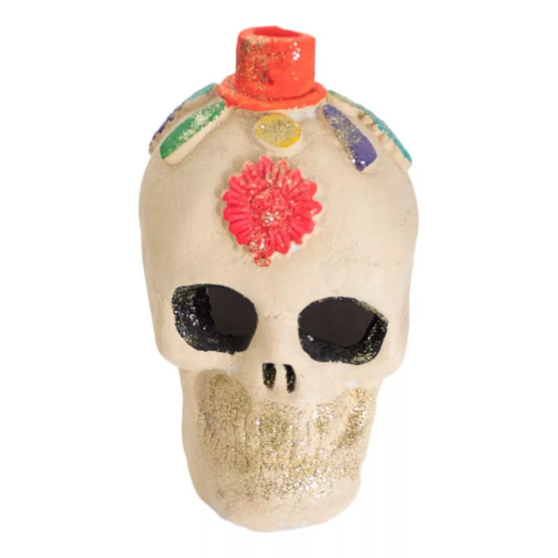 Emporio Bolletd Kit De 2 Portavelas Día De Muertos Cráneo