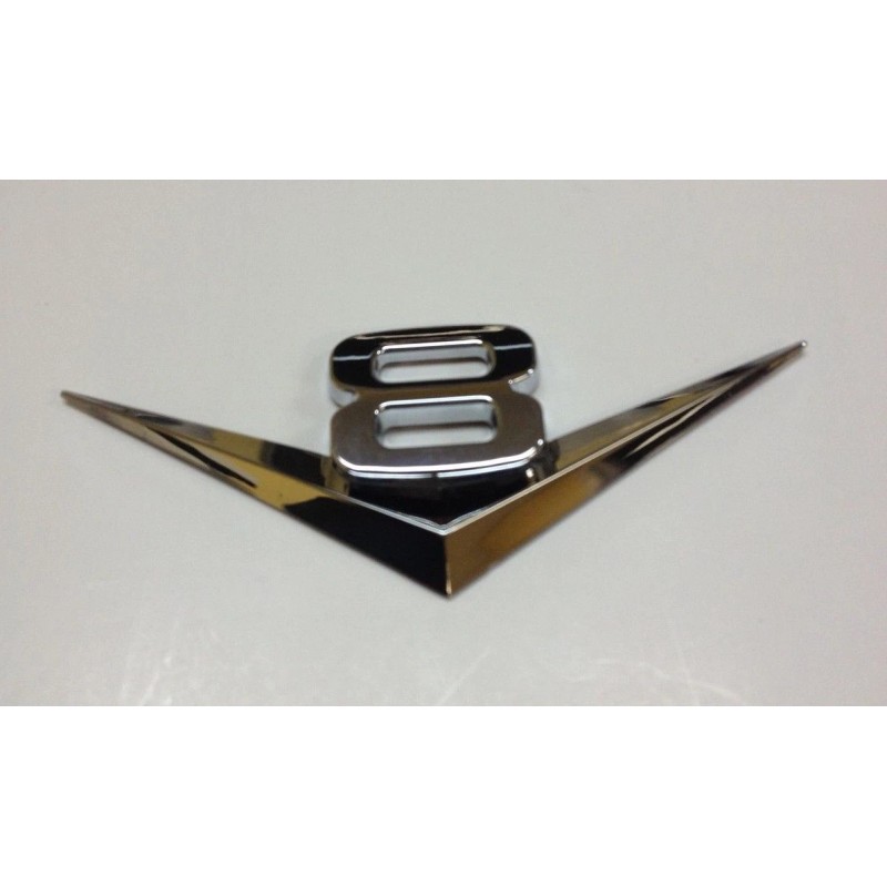 YSA 3D V8 LOGO CHROME BADGE ABS EMBLEM CAR AUTO