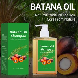 Batana Oil Shampoo, Batana Shampoo with Rosemary Extract, Champú de Aceite de Batana, Aceite de Batana y Romero,Hair-Soft and Fluffy for Men and Women (300ml)