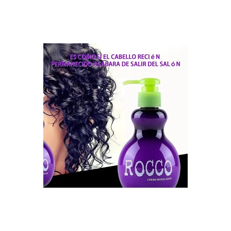 Rocco Crema Contorno Para Crespo Antifrizz Durante 250g