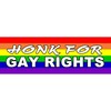 CafePress Honk for Gay Rights Rectangle Car Bumper Magnet