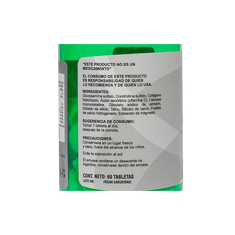 Glucosamina y Colágeno Hidrolizado 60 tabletas - Modern Research
