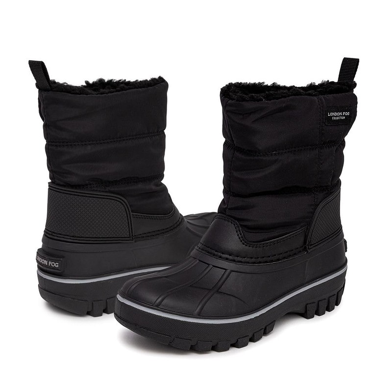 LONDON FOG Jett Waterproof Unisex Kids Snow Boot, Insulated Fleece