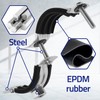Reinforced Pipe Clamps M8/M10 with Rubber Seal and Diameter 48