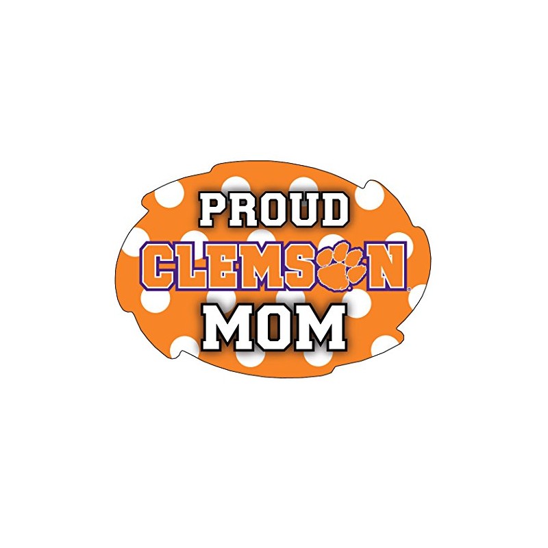 Clemson Tigers Proud Mom Magnet Single Officially Licensed Collegiate Product