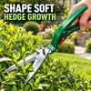 Stainless Steel Spring-Loaded Grass Shears, Long-Length Bypass Lawn Cutter for