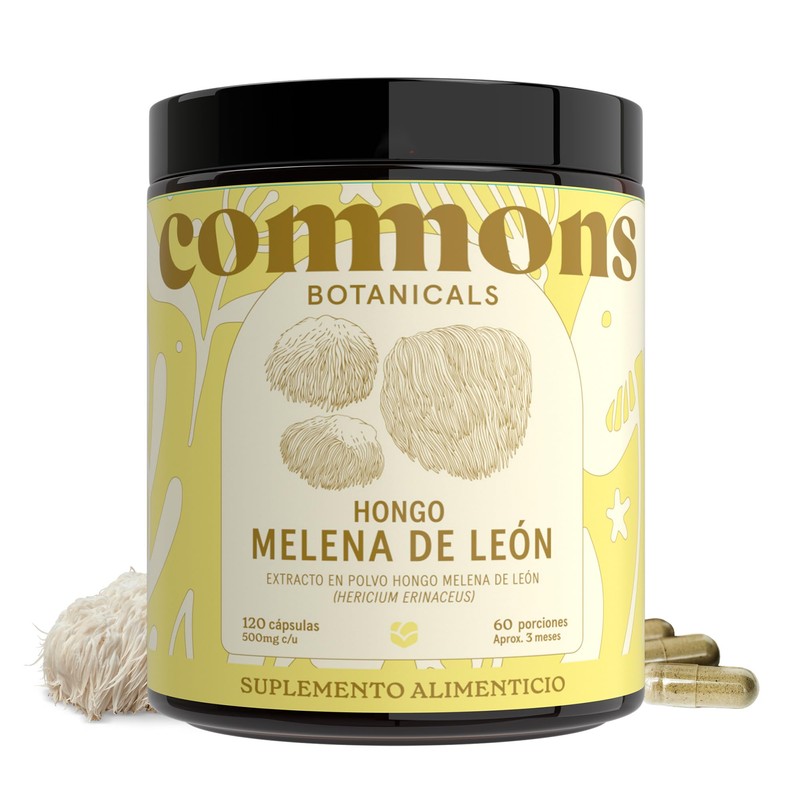 COMMONS Hongo Melena de León Lions Mane Suplemento Natural