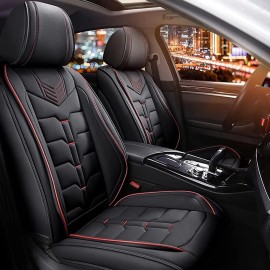 Unbranded Car 5 Seat Covers Faux Leather Front Rear Seat Pad For Subaru Outback 2010-2025