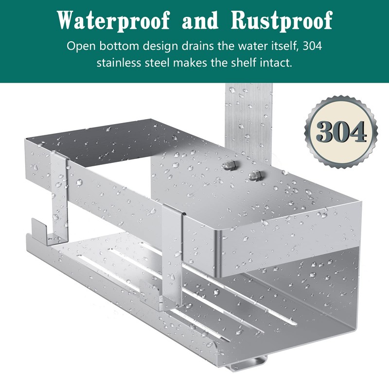 Emibele Over The Door Shower Caddy, 304 Stainless Steel Hanging