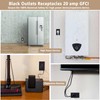 Black GFCI Outlet 20 Amp,NineLeaf 4Pack Gfi Electrical Outlet 20