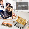 100 PCS Unbleached Parchment Paper, Perforated Square Liners for Cuisinart,