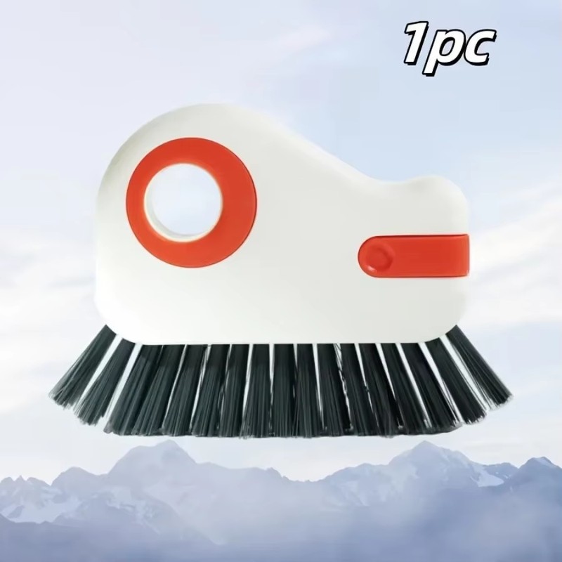 2-in-1 Window Track Cleaning Brush with Built-In Scraper – Handheld