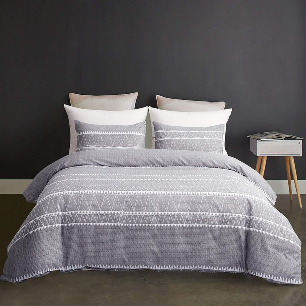GETIANN Bohemian Soft Bedding Duvet Cover Set King Gray Comforter