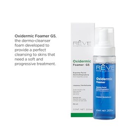 Reve Dermatologique | Oxidermc Foamer G5 - Espuma Facial Dermolimpiadora Anti imperfecciones - Ácido Glicólico, Niacinamida, Extracto de Corteza de Sa
