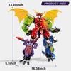4-in-1 Dino Mecha Kit, Transform Robot Toy Gift for Boys