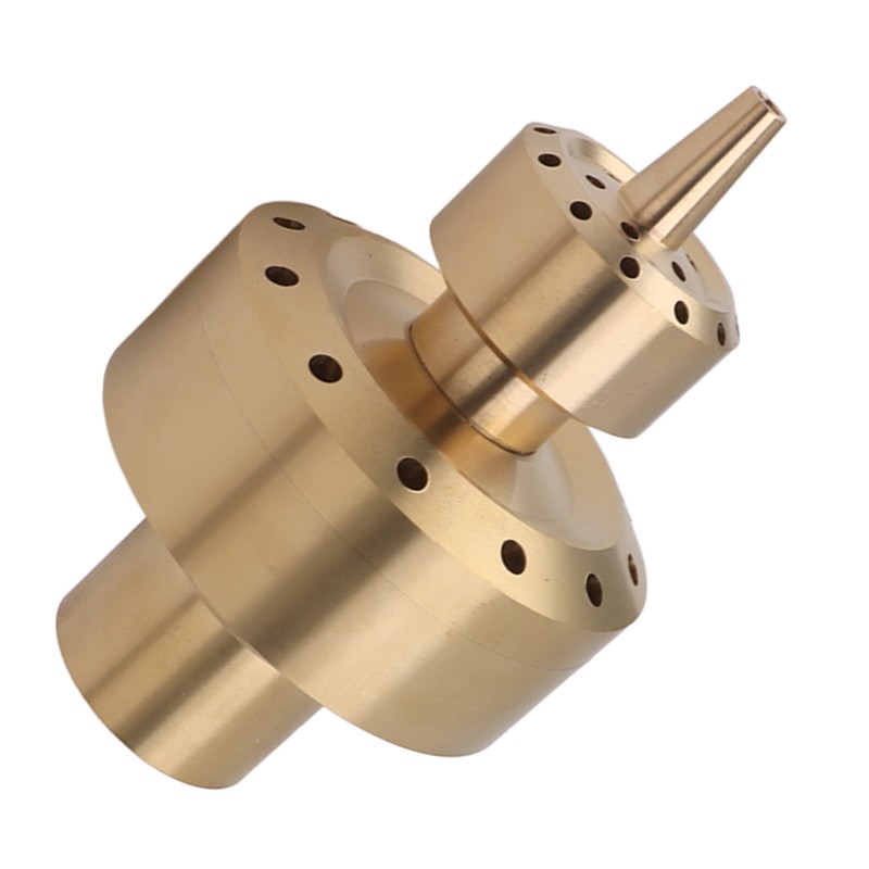 Copper Double Column Fountain Nozzle Music Fountain Landscape Scenery Nozzle