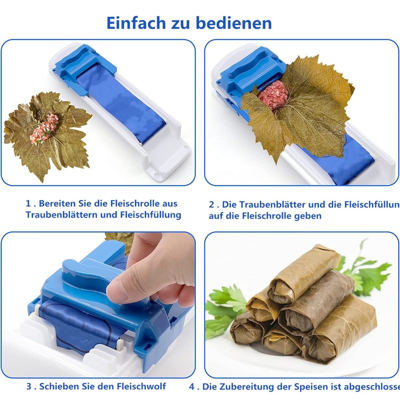 LATRAT Rolling Machine Vine Leaves Roller, Vegetable Meat Rolling Tool