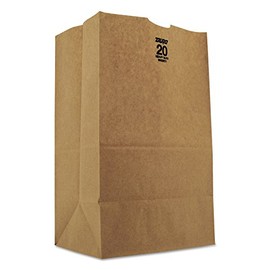 BAGGH20S - General 20 Squat Paper Bag, Heavy-Duty, Brown Kraft, 8-1/4x5-15/16x14-3/8, 500-bundle