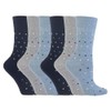 NEW: 6 Pairs Ladies Gentle Grip No Elastic Socks 4-8