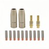 14pcs Mig Welding Nozzle Tips .035" with Non-Stick Coating; Ceramic