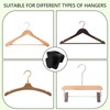 YOLCAR 60 Pack Space Saving Hanger Hooks, Black Plastic Triangle