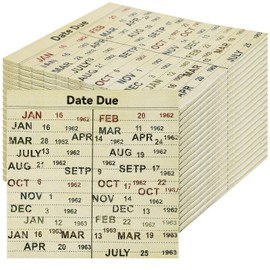 100 PCS Book Club Due Date Card Napkins Library Paper Napkins Vintage Party Decorations Books Lover