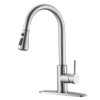Brushed Nickel Kitchen Faucets with Pull Down Sprayer Kitchen Sink