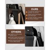 4 Pcs Car Headrest Hooks, Heavy-Duty PU Leather & Stainless