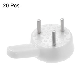 uxcell 6lbs Hardwall Hanger for Hardware, Fasteners Hooks Wall Mount Non-Mark Hook Picture Photo Frame Hangers, 20 Pcs