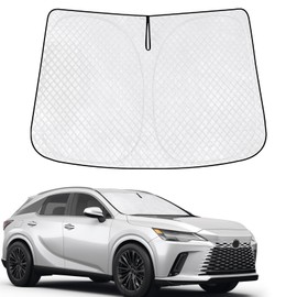KMF Windshield Sun Shade for Lexus RX Accessories 2023-2024 Sunshade Foldable Custom Fit Lexus RX Windshield Sun Visor Protector Block UV Rays