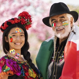 winthrop 240 Pcs Bulk Cinco De Mayo Temporary Tattoos for Kids, Individually Wrapped Safety Waterproof Tattoos, Best Choice for Mexican Fiesta Party Classroom Matching Game, 60 Designs