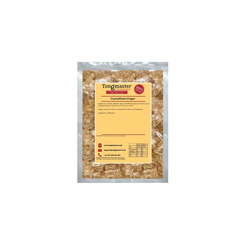 Premium Crystallised Ginger250g Spicy-Sweet Flavour