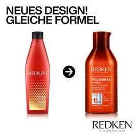 Redken Hair shampoo with anti-frizz effect for unruly hair, with babassu oil and smoothing complex, frizz dismiss shampoo, 1 x 300 ml