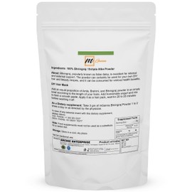 mGanna 100% Natural Bhringraj Powder Pure Eclipta Alba For Hair Health & Skin 0.22 LBS 100 Grams