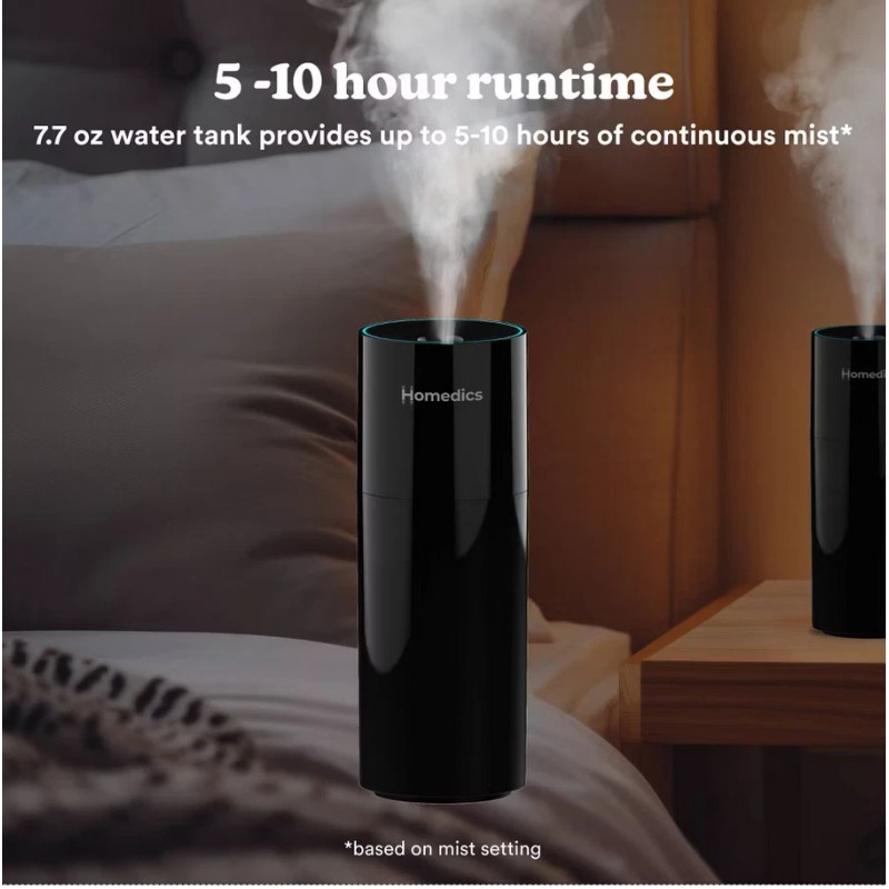 HoMedics Portable Ultrasonic Humidifier - Lot of 2 One for