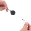 Llavero retráctil de acero inoxidable de 60 cm, cuerda de