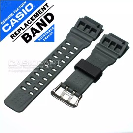 Casio Grey Watch Band G-Shock Mudmaster GSG-100-1A8 Rubber Strap w/ Black Keeper