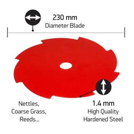 Oregon One-For-All 295502-0 Universal Brushcutter Blade 8 Tooth for Tough Weeds for Stihl, Husqvarna, Mitox, Echo, Kawasaki and Other Machines