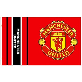 MUFC Giant Manchester Utd Football Crest Flag (5ft x 3ft & 100% Polyester)