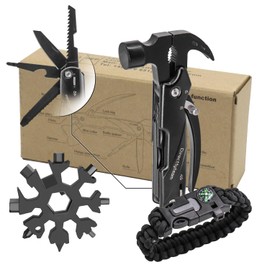 Small Gifts Advent Calendar Filling 12 in 1 Multitool Camping Accessories, Snowflakes MultiTool, Survival Bracelet, Christmas Gifts for Men, Gift Dad Christmas, Birthday Gift