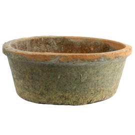 HomArt Rustic Terra Cotta Bulb Pot, Small , Antique Red, 1-Count (7686-0)