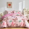 GETIYA Butterfly Bed Linen, 135 x 200 cm, Pink, Girls’/Ladies’
