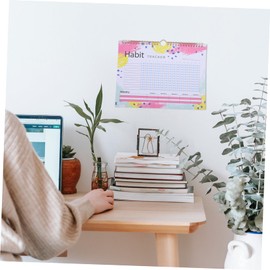 SEWACC English Habit Tracker Journal Monthly Goal Planner for Productivity Simple Design for Students and Moms Undated Daily Habit and Mood Tracker Watercolor Style