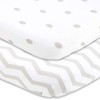 Cradle Sheets ボックスシーツ 18 x 36インチ – ベッドサイドスリーパーバシネット マットレスパッドなし –