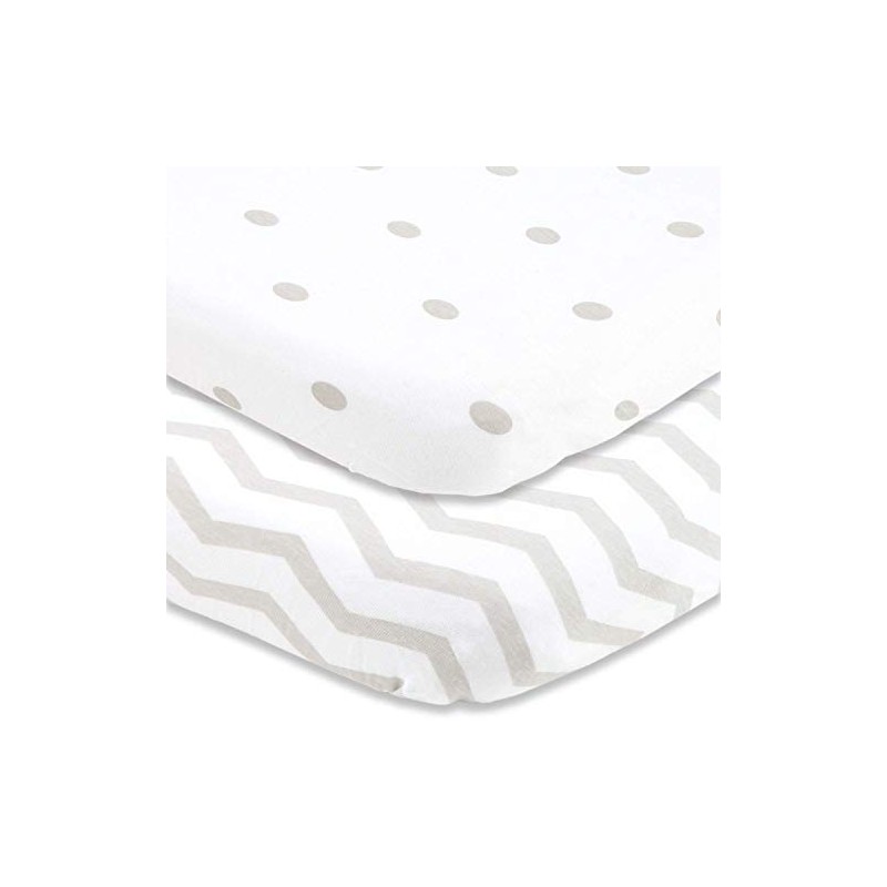 Cradle Sheets ボックスシーツ 18 x 36インチ – ベッドサイドスリーパーバシネット マットレスパッドなし –