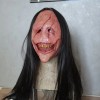 Máscara De Diablo Con Cara Roja De Pelo Largo, Máscaras