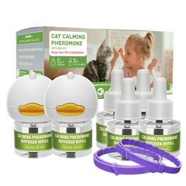 Cat Calming Diffuser Plug in Kit - 6 Pack Pheromone Diffuser