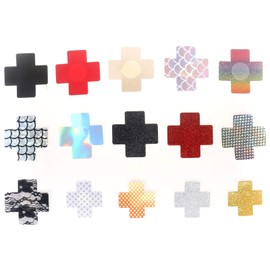 Ypser 80 Pairs Multi Design Nipple Covers Disposable Pasty Satin Pasties for Women