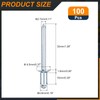 sourcing map 100Pcs 3/16"x3/8" Countersunk Head Blind Rivets, Zinc-Plated Carbon